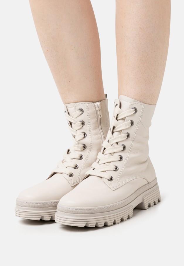 Gaborbottines à Lacets Panna