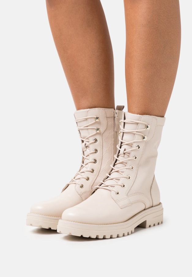 Gaborbottines à Lacets Panna