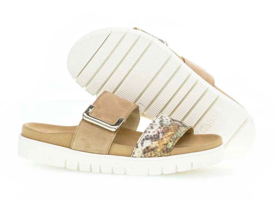 Gabor 43740.50 - Daim Caramel Et Imprimé Serpent