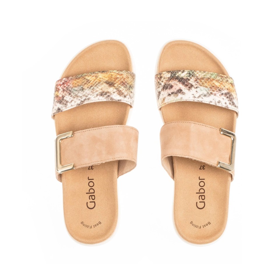 Gabor 43740.50 - Daim Caramel Et Imprimé Serpent