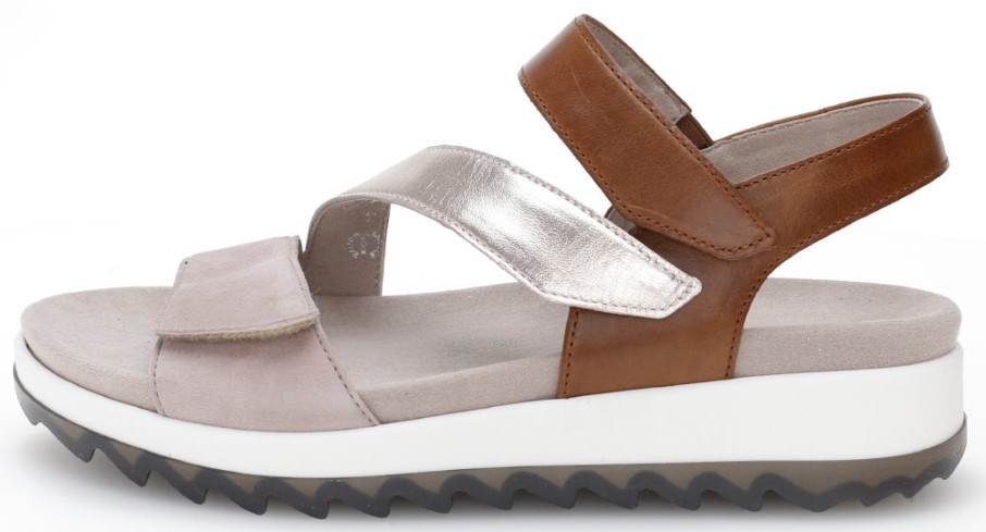 Gabor 46742.54 - Daim Beige Et Cuir Marron