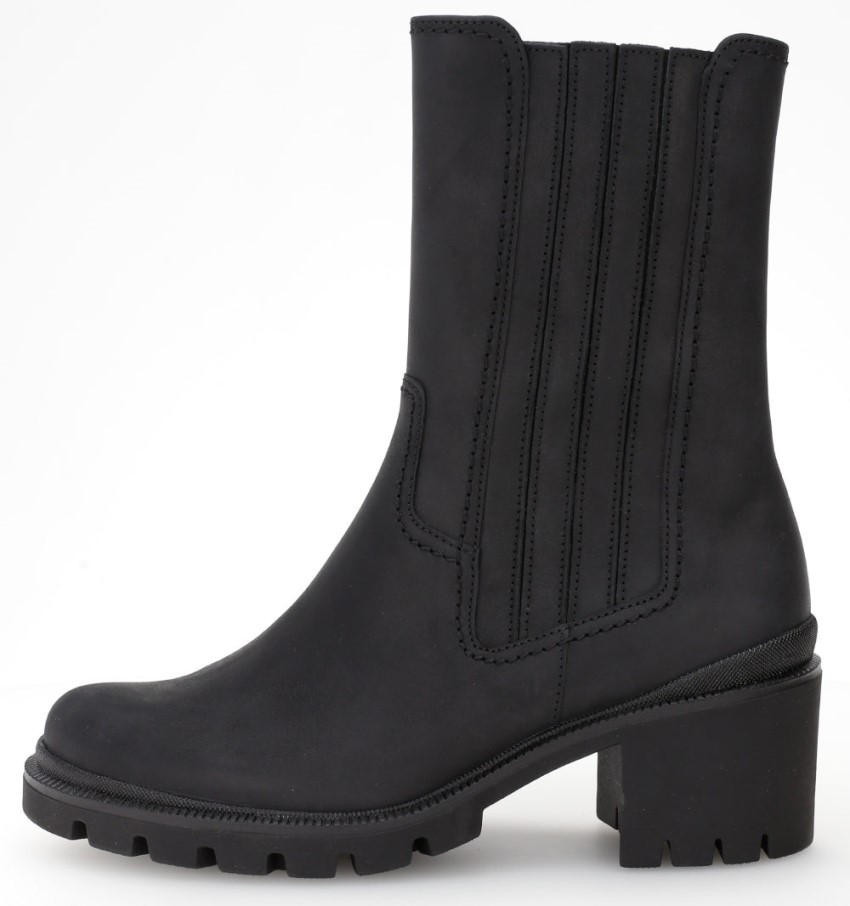 Gabor 72841.27 - Cuir Nubuck Huilé Noir