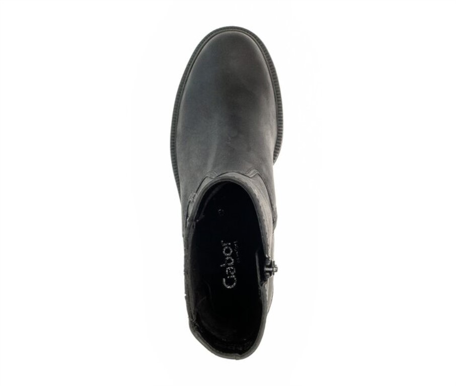 Gabor 72841.27 - Cuir Nubuck Huilé Noir