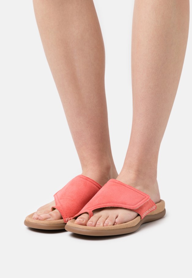 Gabor Sandales à Barre En T Bleu Nuit