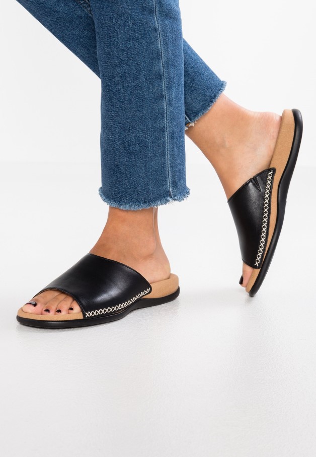 Gabor Sandales à Barre En T Bleu Nuit