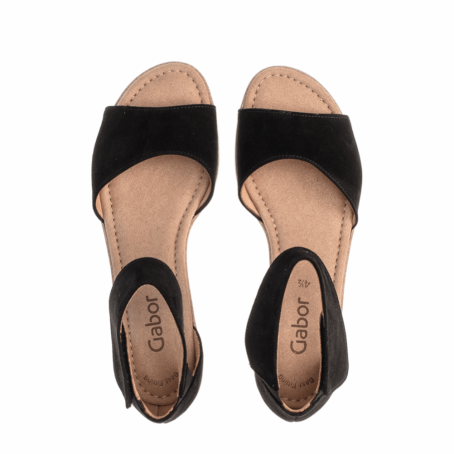 Sandale à Bride De Cheville Gabor Noire