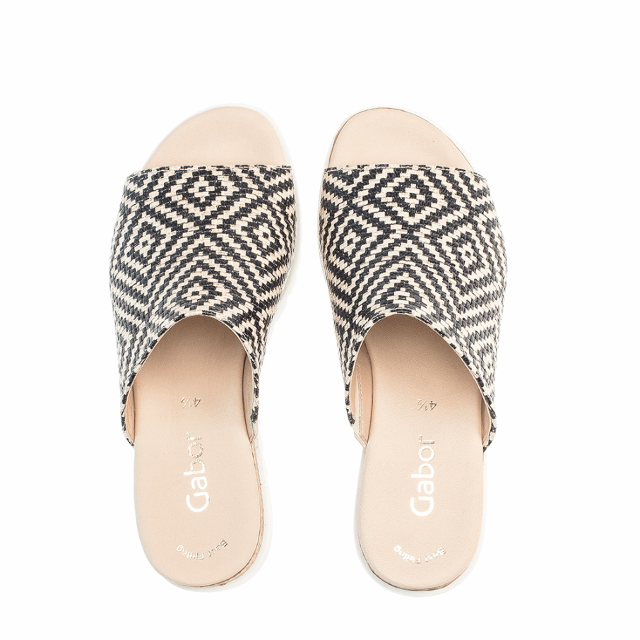 Sandale Plate-forme Slipon Gabor Noir