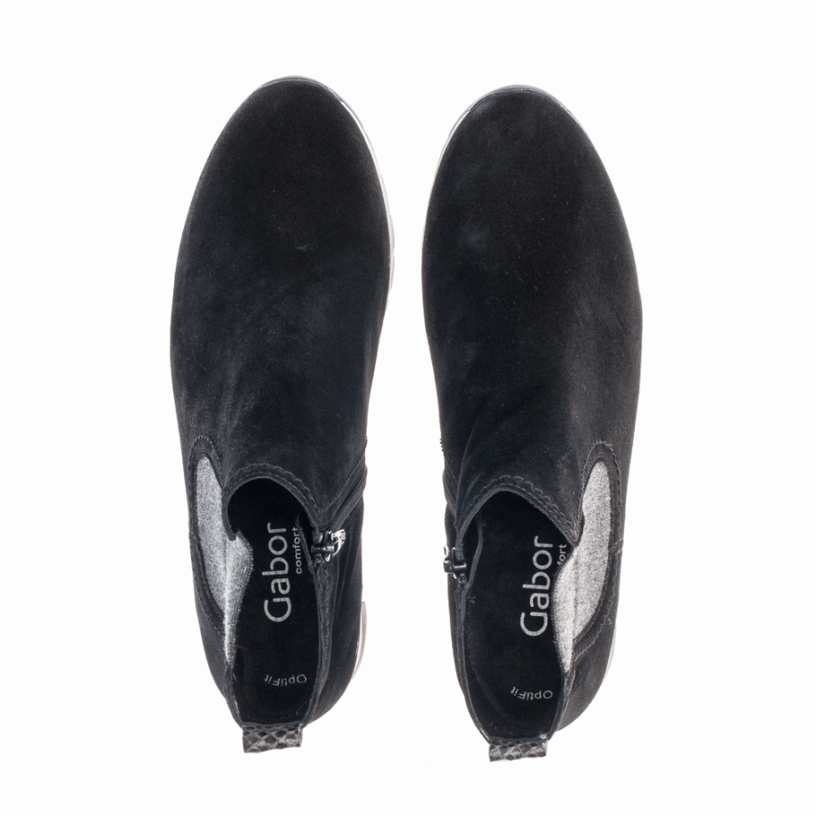 Bottine Compensée Noire Gabor