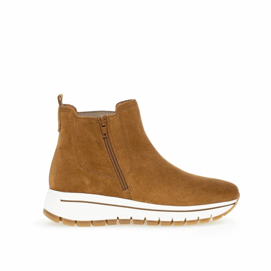 Bottines Compensées Gabor Cognac