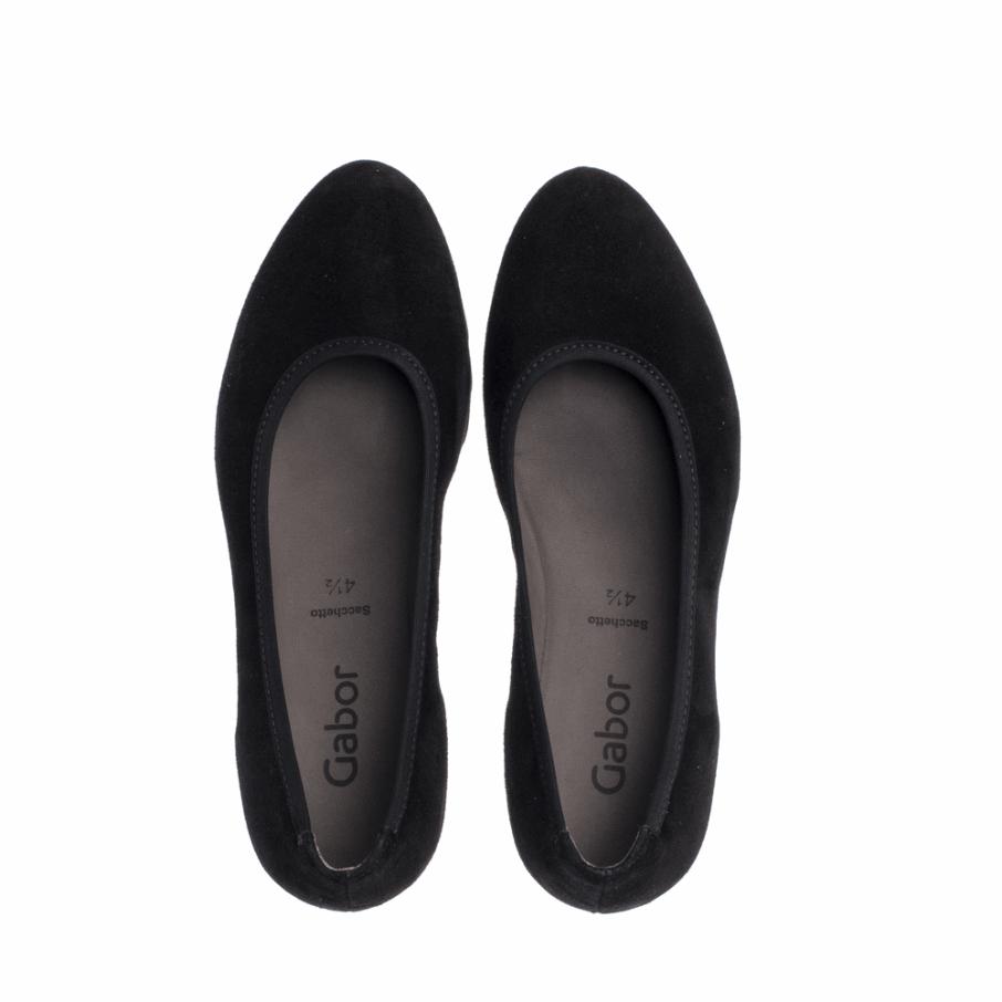 Escarpin Compensé Sacchetto Noir Gabor