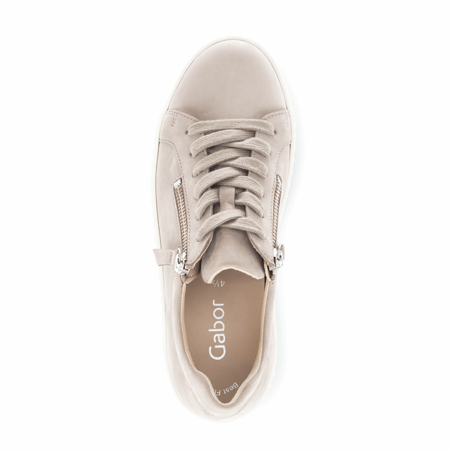 Sneaker Plateforme En Lin Gabor