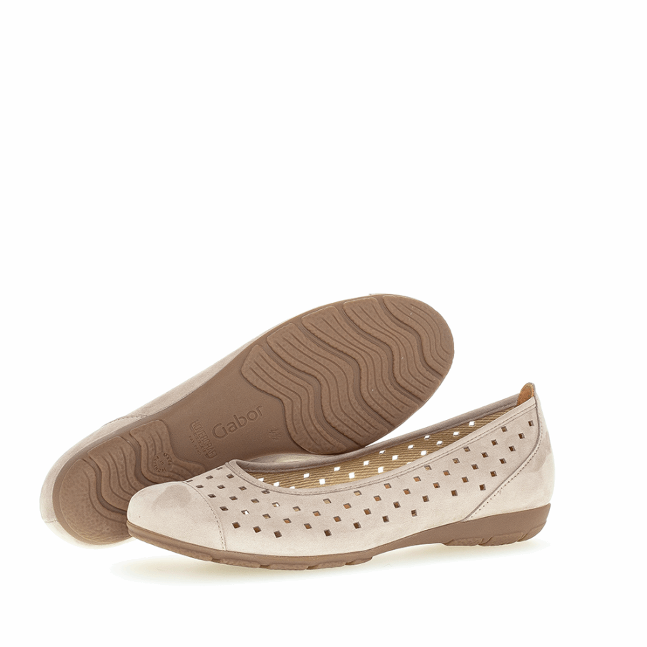Perf. Ballerine Lin Plat Gabor