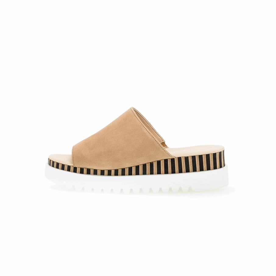 Sandale Plateforme Slipon Gabor Caramel