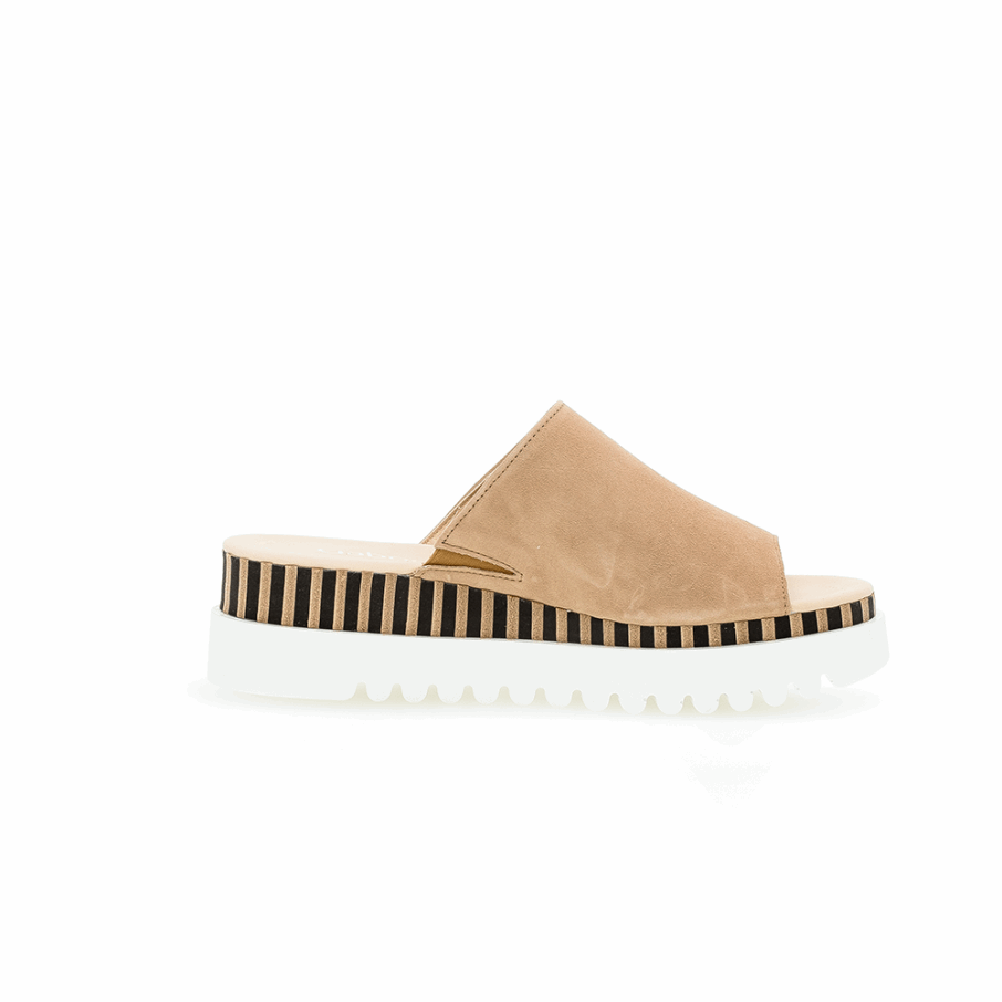 Sandale Plateforme Slipon Gabor Caramel