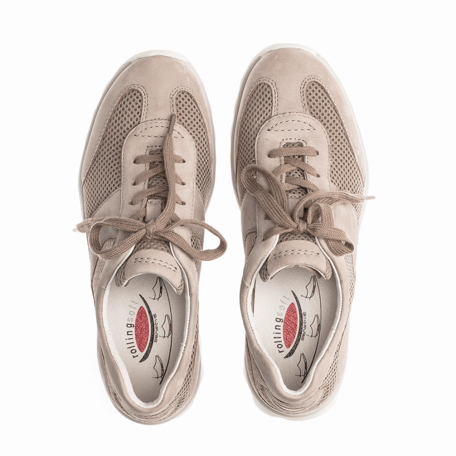 Rolling Soft Trainer Beige/mesh Gabor