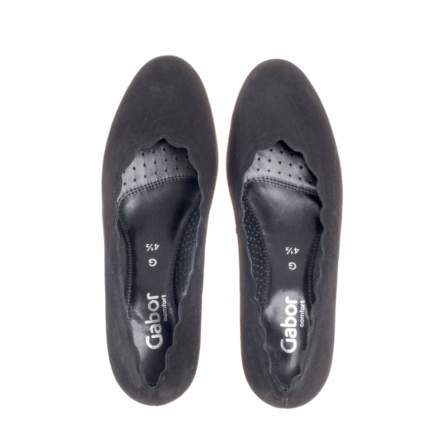 Escarpin Festonné Gabor Noir