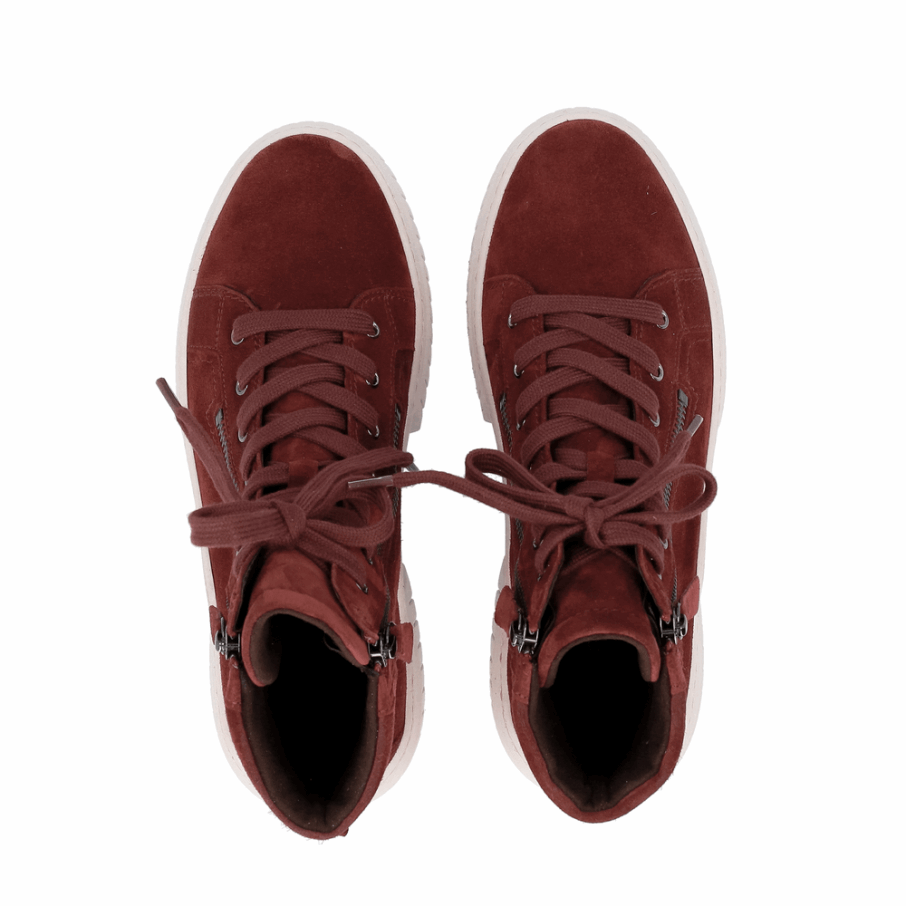 Sneaker Botte Rouge Foncé Gabor