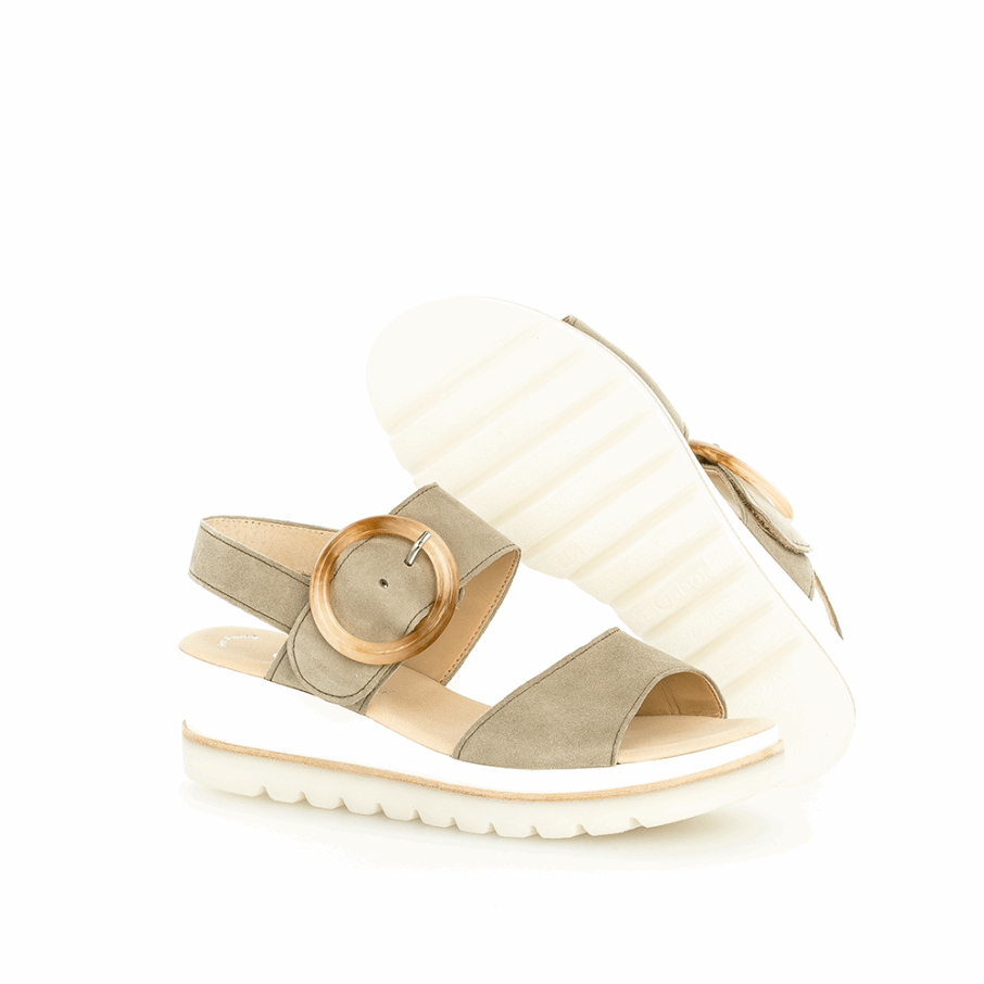 Sandale Compensée à Bride Cheville Gabor Reed