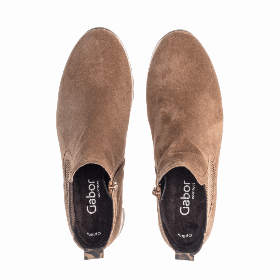 Bottine Compensée Gabor Marron Moyen