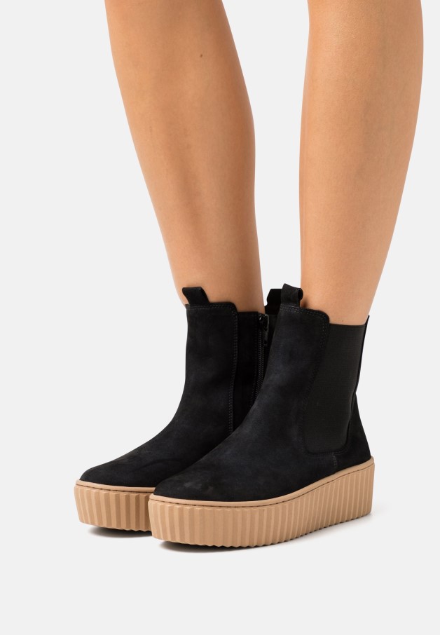 Bottines Plateforme Pacific/bleu/nature Gabor