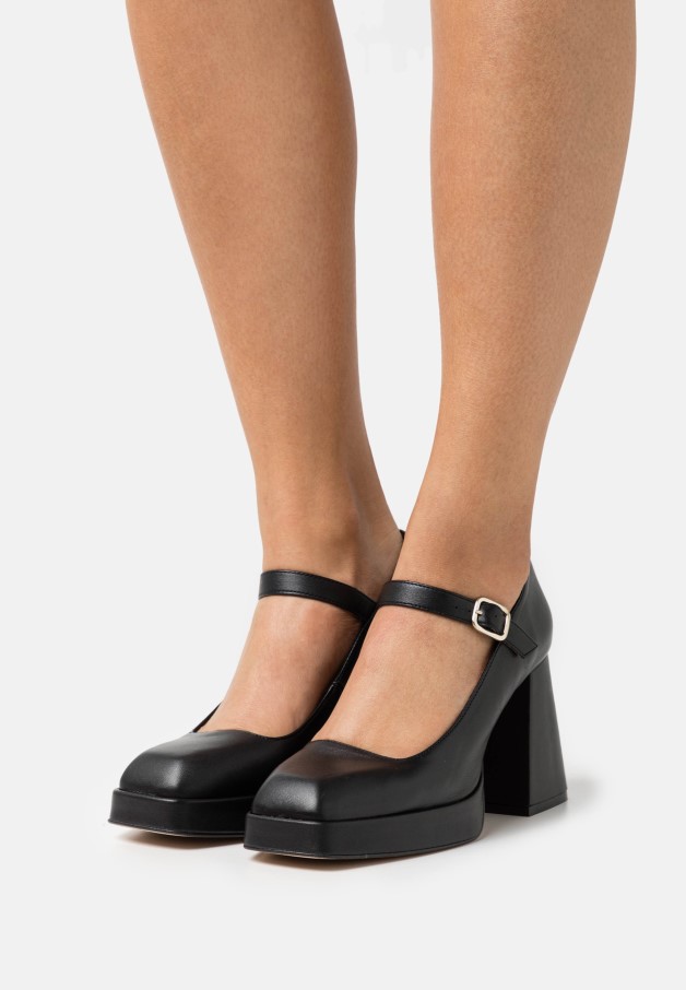 Gabor Noir Coupe Large Maeve - Talons Classiques