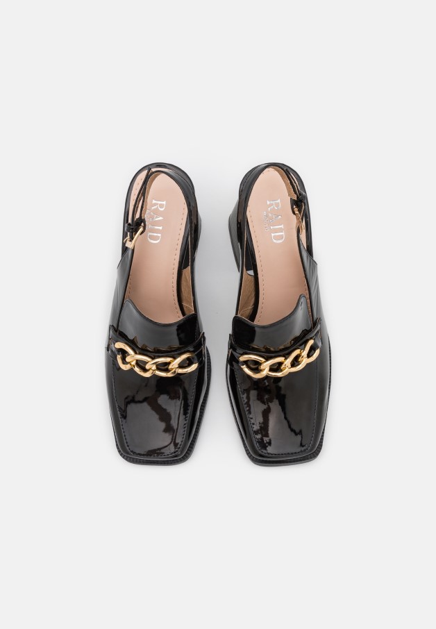 Gabor Noir Coupe Large Maeve - Talons Classiques