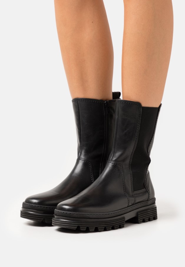 Bottines à Plateforme Gabor Noires