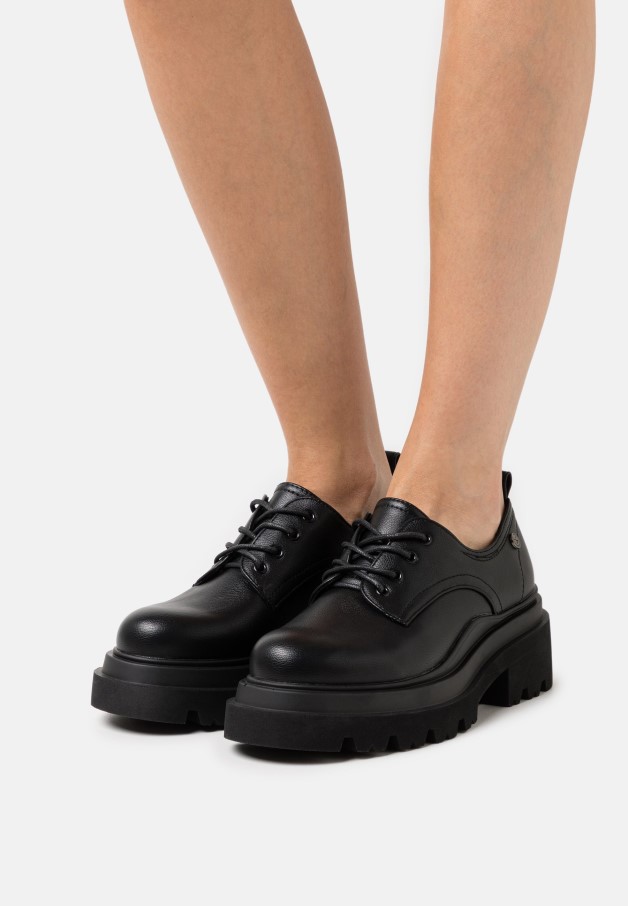 Gabor Leona Noir Vintage - Talons à Lacets