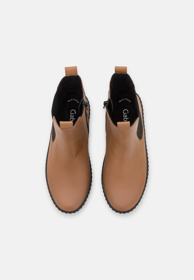 Gabor Bottines Plateforme Camel