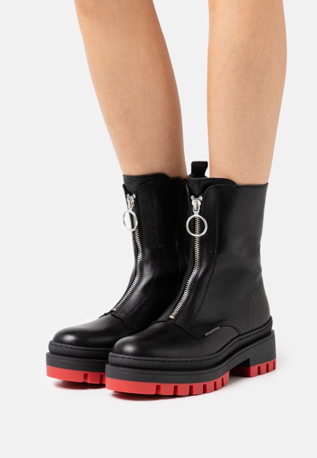 Bottines Plateforme Femme Noir Gabor