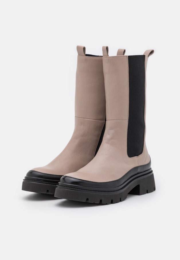 Bottines Plateforme Caramel/noir Gabor