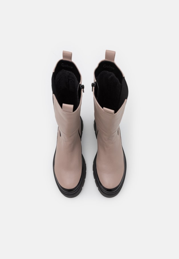 Bottines Plateforme Caramel/noir Gabor