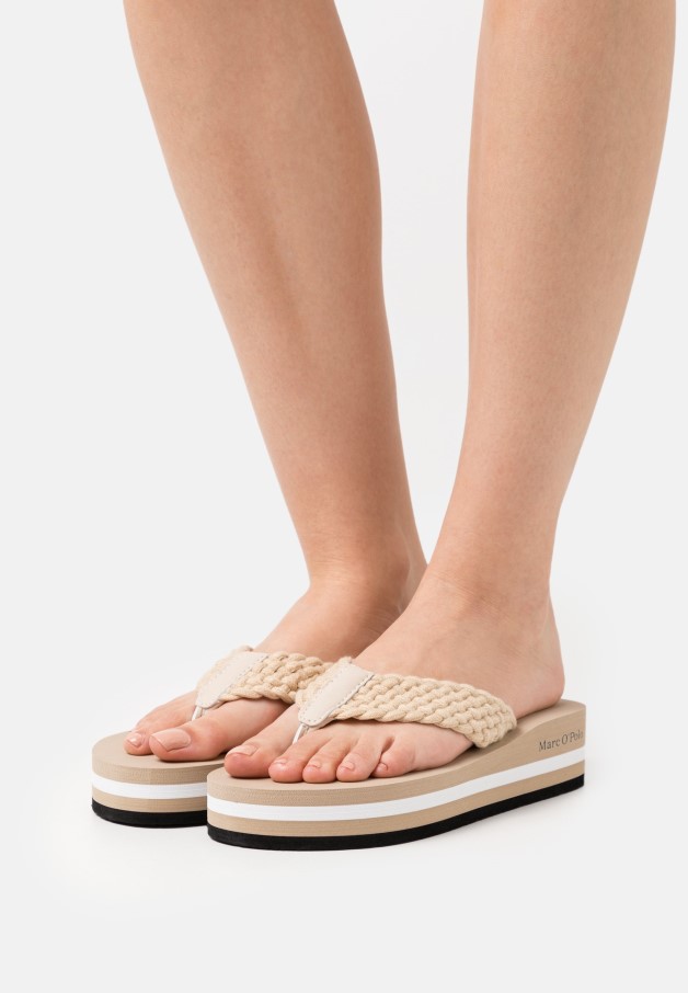 Sandales Gabor Blanches à Bride En T