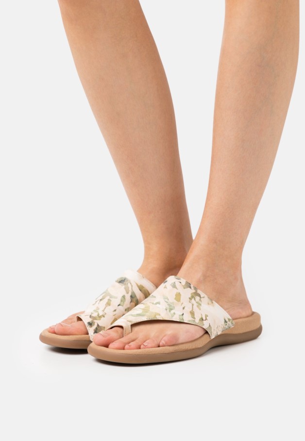 Sandales Gabor Blanches à Bride En T