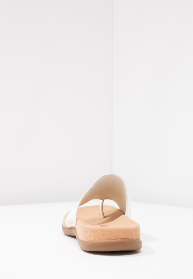 Sandales Gabor Blanches à Bride En T