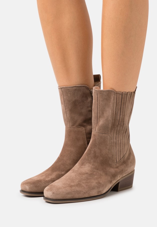 Bottine Gabor Cowboy/biker Grise