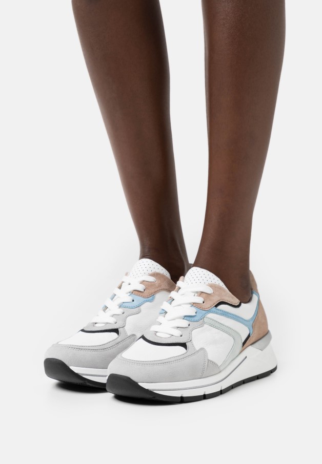 Baskets Gabor Bleu/marron/blanc