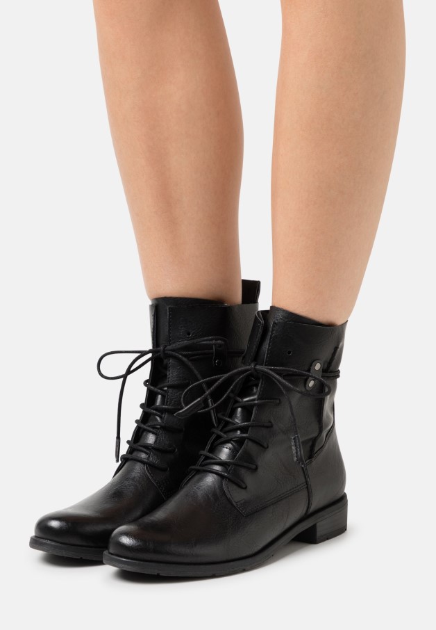 Gabor Bottines à Lacets Noir Femme