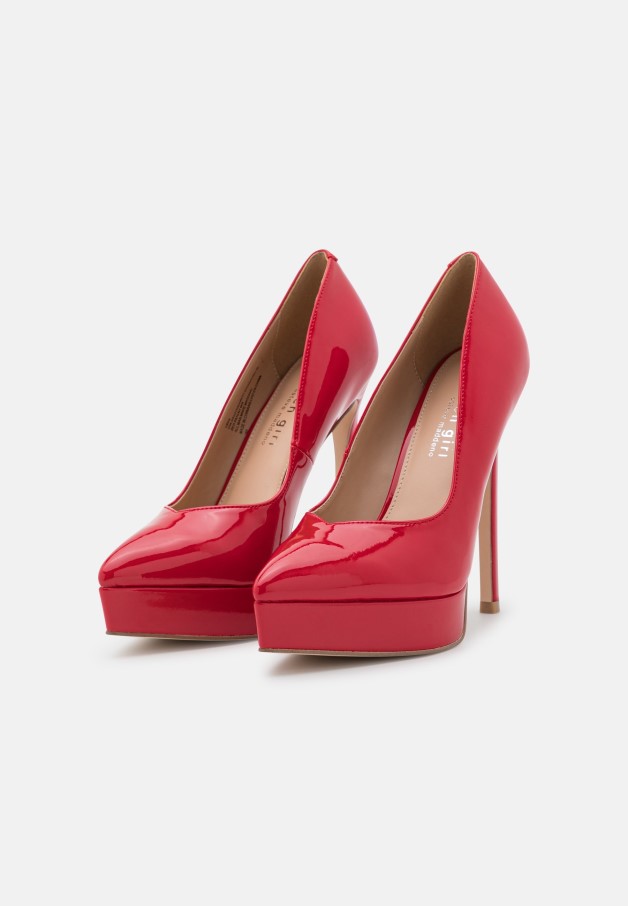 Lidia - Talons Plateforme Gabor Rouge