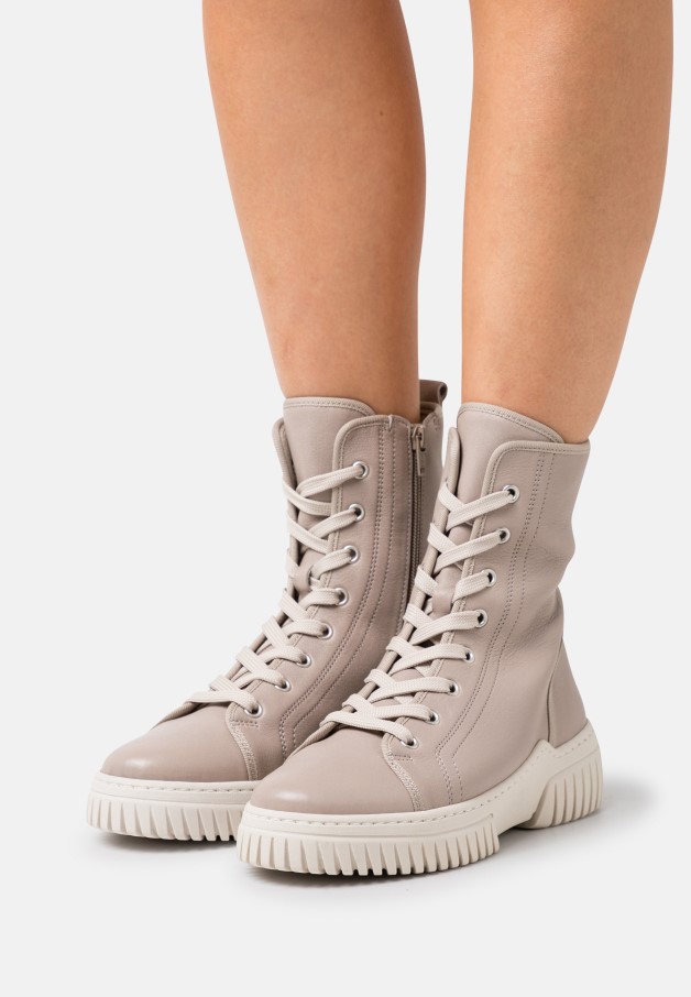 Bottines à Lacets Gabor Rose Foncé/panna