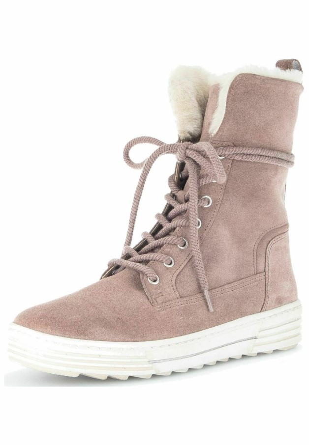 Bottines à Lacets Gabor Rose Foncé