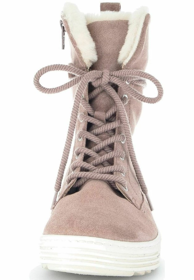 Bottines à Lacets Gabor Rose Foncé
