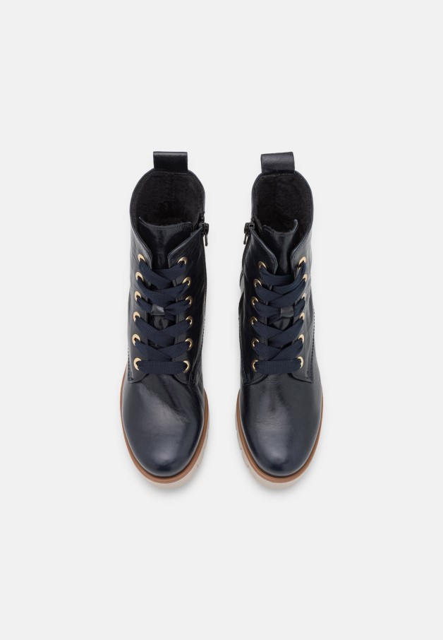 Bottines à Lacets Bleu Foncé Gabor