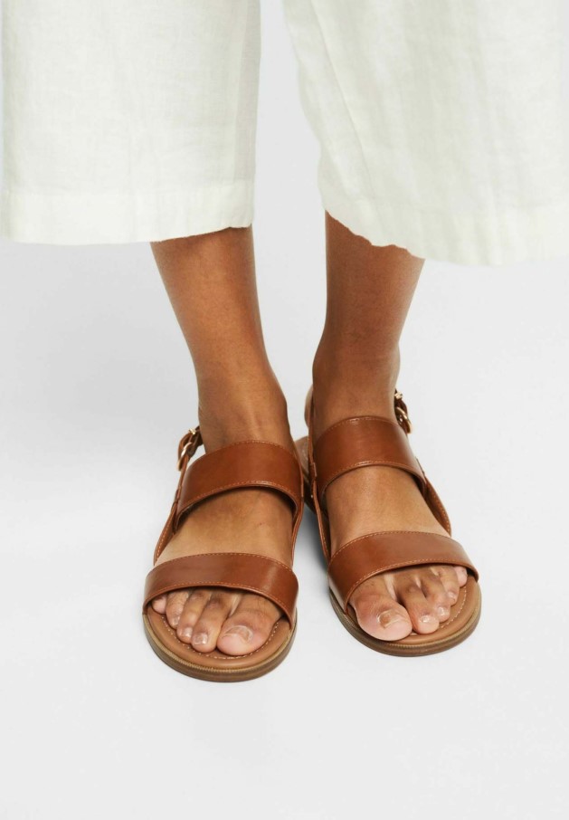 Sandales Noires à Barre En T Gabor