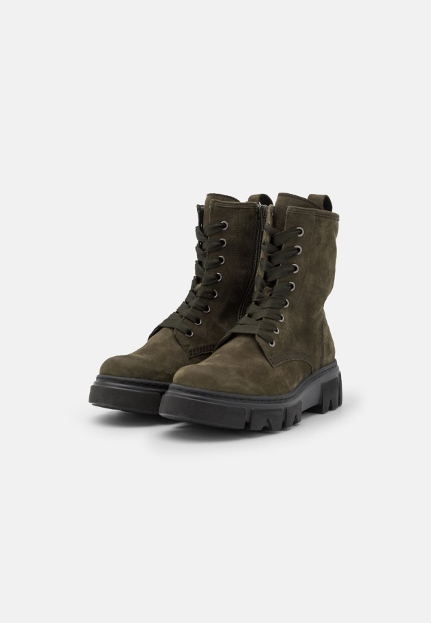 Bottines à Lacets Vert Militaire Gabor