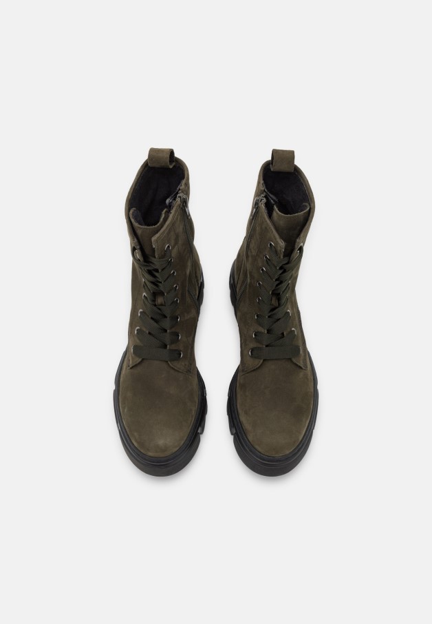 Bottines à Lacets Vert Militaire Gabor