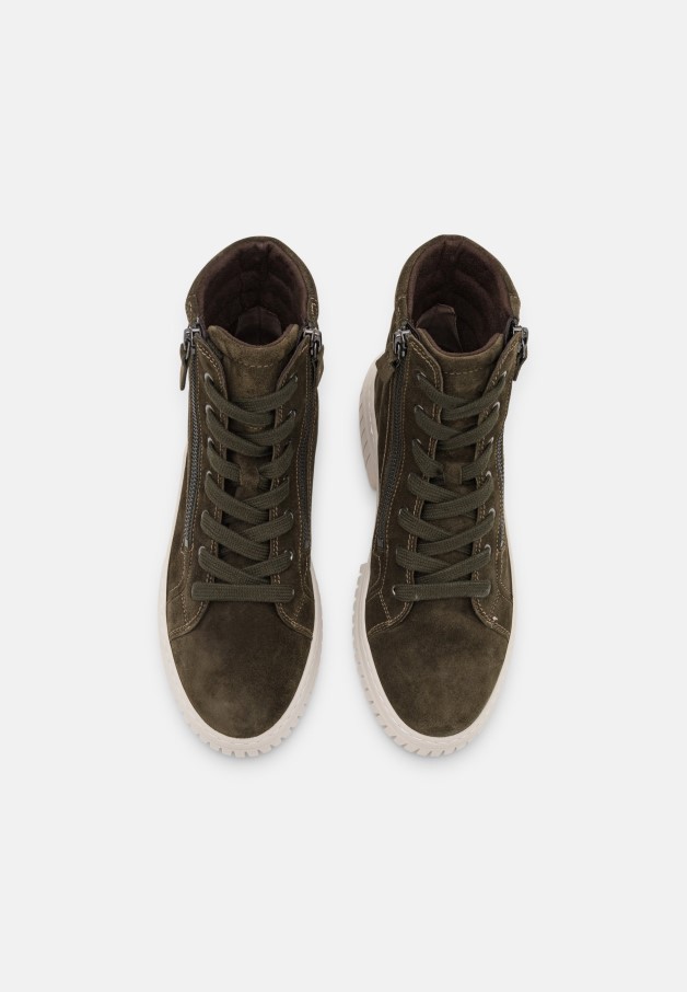 Bottines à Lacets Gabor Vert Armée