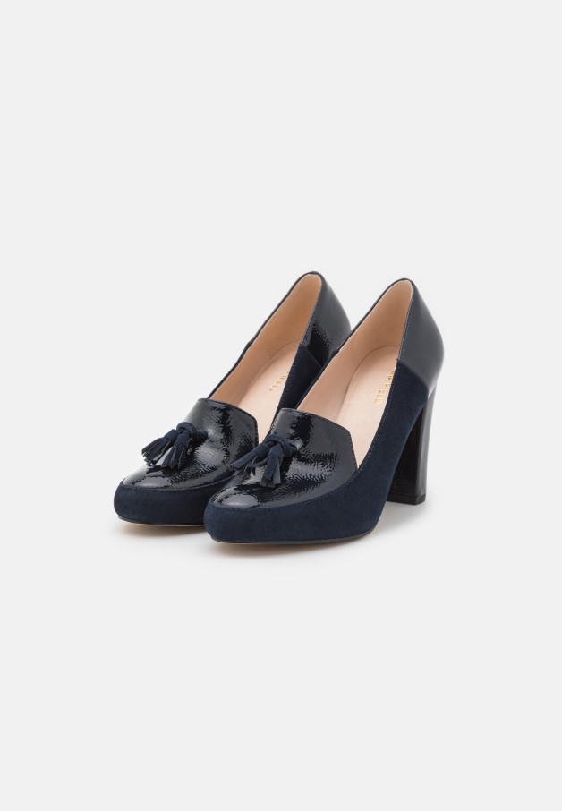 Gabor Cuir Bleu Foncé - Talons Classiques