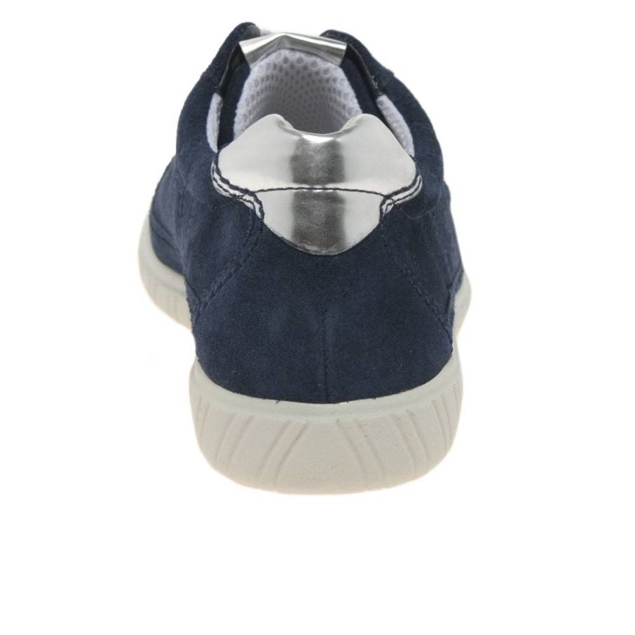 Amulet Baskets Femme Coupe Large Gabor Daim Marine/argento