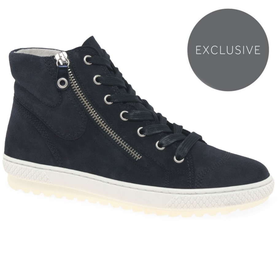 Daim Atlantique/métallisé Gabor Bulner Bottines Décontractées Pour Femmes